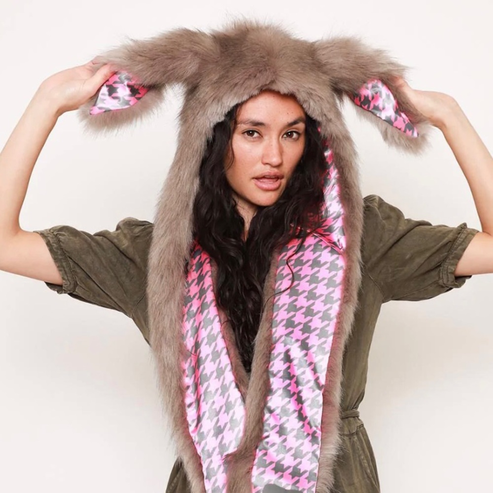 NASTY RABBIT COLLECTOR EDITION FAUX FUR HOOD EUC NWT